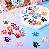 36Pcs 36 Colors Paw Print Computerized Embroidery Cloth Iron on Patches PATC-TAC0001-08-14