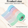 5 Rolls 5 Colors Non-woven Fabrics Adhesive Eyelash Extensions Tape AJEW-GF0010-52-2