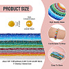17 Strands 17 Colors Electroplate Glass Beads Strands EGLA-TA0013-43-4