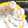 40Pcs 2 Colors Alloy Swivel Snap Hook Clasps FIND-FS0004-73A-3