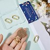 6Pcs Rack Plating Brass Spring Gate Rings FIND-SC0010-91-3