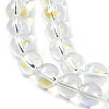 Electroplate Glass Beads Strands EGLA-Q062-8mm-A08-3