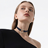5Pcs 5 Styles Alloy Pendant Imitation Leather Cord Layer Necklaces NJEW-CL0005-15-7