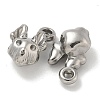 Anti-Tarnish 304 Stainless Steel Pendants STAS-Q334-50P-2
