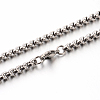 304 Stainless Steel Box Chain Necklaces STAS-M174-003-1