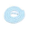 Opaque Solid Color Imitation Jade Glass Beads Strands LS-EGLA-A044-P4mm-D06-3