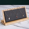 Wood Necklace Display Stand Jewelry Pendant Holder Accessory PW-WG92612-02-1