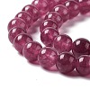 Natural White Jade Imitation Garnet Beads Strands G-I334-02B-3