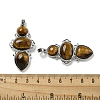 Natural Tiger Eye Pendants G-Q158-04H-3