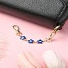 Alloy Enamel Evil Eye Flower Link Bag Strap FIND-YW00004-4