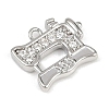 Brass Micro Pave Clear Cubic Zirconia Pendants KK-L238-20P-2