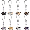 Alloy Enamel Pendant Mobile Straps HJEW-SW00044-1