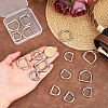 16Pcs 4 Styles Alloy Spring Gate Rings FIND-PH0059-72-3