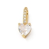 Brass Micro Pave Cubic Zirconia Pendants KK-U050-13G-02-1