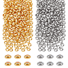 SUPERFINDINGS 400Pcs 2 Colors Brass Spacer Beads KK-FH0003-46-1