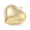 Heart Brass Pendants KK-N254-98G-01-2