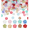 200Pcs 10 Colors Spray Painted Transparent Glass Beads GLAA-PH0003-41-7