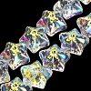 Electroplate Baking Paint Glass Beads Strands EGLA-K061-12A-3