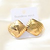 304 Stainless Steel Stud Earrings for Women EJEW-K306-01G-2