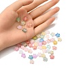200Pcs Frosted Acrylic Charms OACR-FP0001-25-5