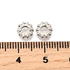 Brass Micro Pave Clear Cubic Zirconia Beads KK-K300-02B-P-2