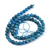 Natural Apatite Beads Strands G-R446-6mm-11-2