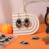 12Pcs Vampire Bat Shaped Alloy Enamel Pendants ENAM-CA0001-87B-5