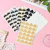 12Pcs 6 Styles Retro Hot Stamping Paper Photo Corner Self-Adhesive Stickers AJEW-CJ0001-53-4