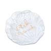 Shell Shape Glass Jewelry Plates DJEW-WH0058-09-1