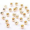 Long-Lasting Plated Brass European Beads KK-BC0005-41G-4