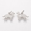 Non-Tarnish 304 Stainless Steel Puppy Pendants STAS-Q201-T464S-2