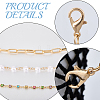 1 Set 3 Styles Iron Hat Chain with Lobster Claw Clasp HJEW-CN0001-31C-5