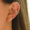 Brass Snake Cuff Earrings ML7793-3