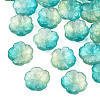 Transparent Spray Painted Glass Beads GLAA-Q089-003-G001-1