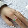 Transparent Acrylic Finger Rings WG2B332-02-1