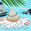 Natural Akoya Shell Disc Charms SHEL-WH0005-05A-5
