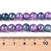 Drawbench Crackle Glass Beads Strands X-GLAA-N006-8mm-05-4