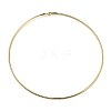 PVD Vacuum Plating 202 Stainless Steel Wire Choker Necklace with Clasp LS-NJEW-H011-08G-1
