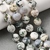 Natural Tree Agate Beads Strands G-D105-A05-1
