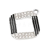 Alloy Rhinestone Pendants RB-CBA332B-07D-P-2