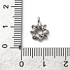 Brass Micro Pave Cubic Zirconia Pendants KK-Q070-01F-P-3