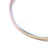 Dyed Gradient Color Adjustable Nylon Thread Cord Braided Bracelet Making AJEW-JB01161-3