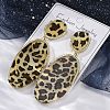 Alloy acrylic Dangle Stud Earrings EJEW-M074-01G-01-5