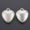 Electroplated ABS Plastic Imitation Pearl Pendants X-KY-T023-008A-01-2