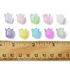 9 Colors Transparent Acrylic Beads Caps OACR-FS0001-72-5