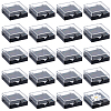 20Pcs Transparent Plastic Loose Diamond Storage Boxes with Sponge Inside CON-CL0001-24-1