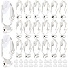 36Pcs Brass Clip-on Earring Converters Findings KK-SP0001-10S-1