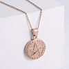 Vintage Punk Stainless Steel Viking Pentagram Pendant Necklaces for Unisex JV0846-1