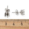 316 Surgical Stainless Steel Stud Earring Findings STAS-Z118-03P-02-3