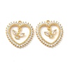 Brass Micro Pave Cubic Zirconia Pendants KK-Z136-36G-1
